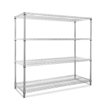 4 layers chrome wire shelves metal wire shelves for storage/organizer